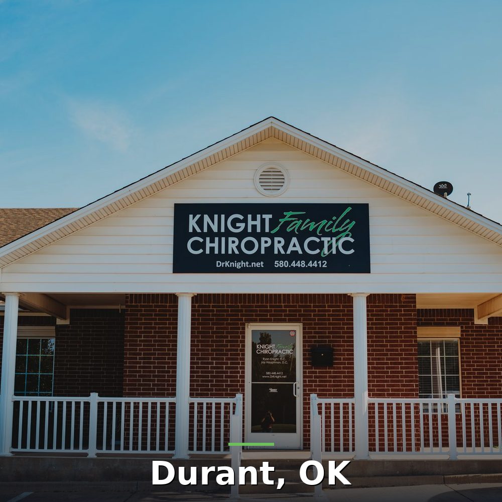Knight Family Chiropractic office building in Durant, OK